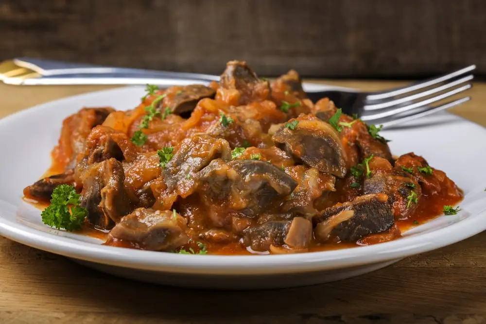 chicken gizzard stew