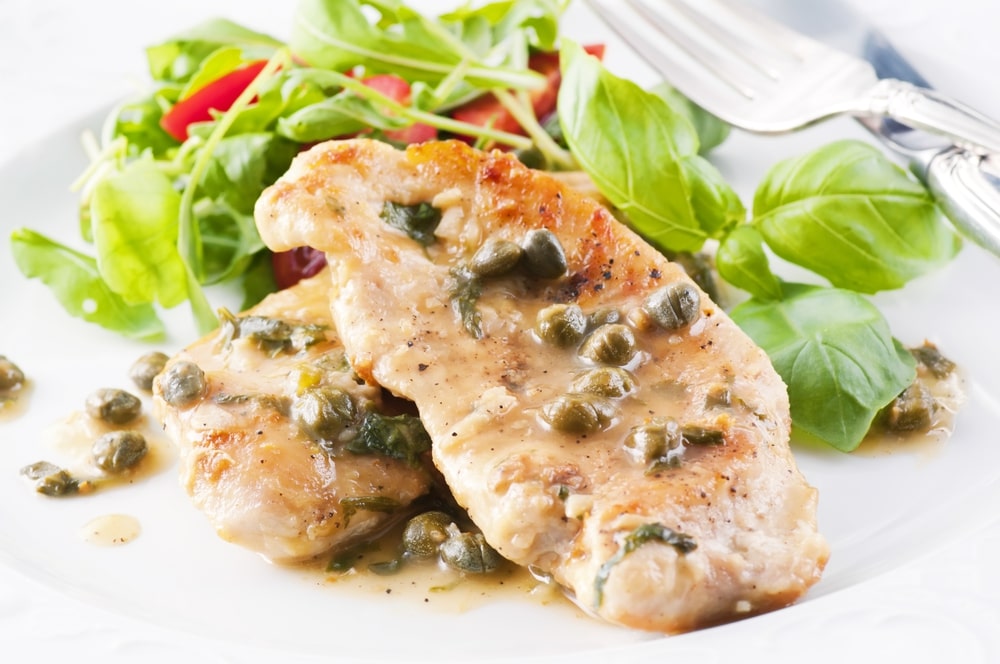 low carb chicken piccata with capers