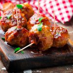 keto buffalo chicken meatballs