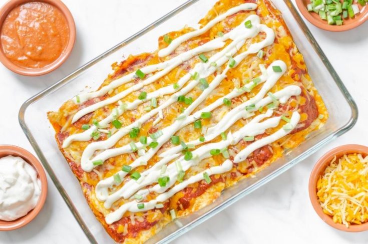 keto chicken taco casserole