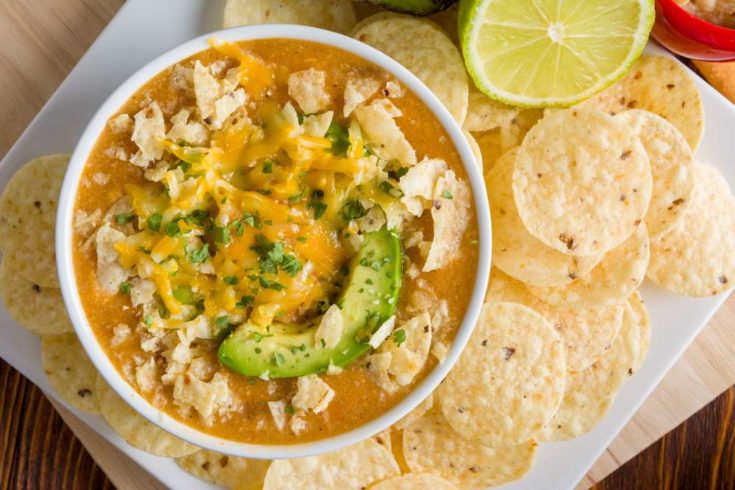 keto chicken enchilada soup