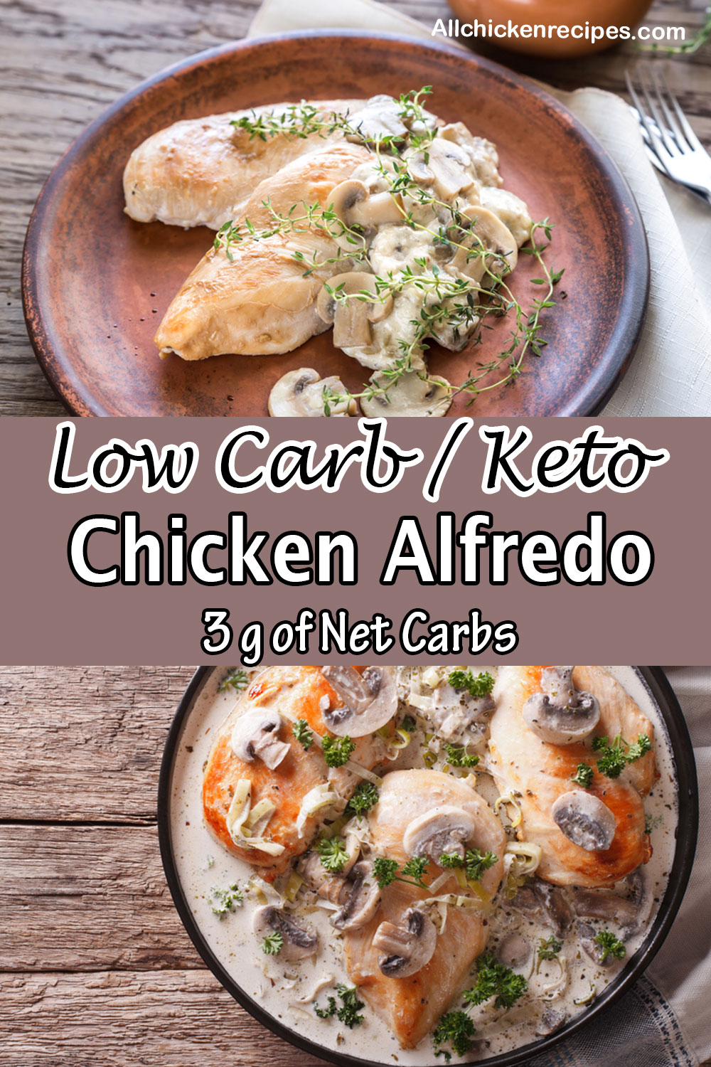 Low Carb Keto Chicken Alfredo