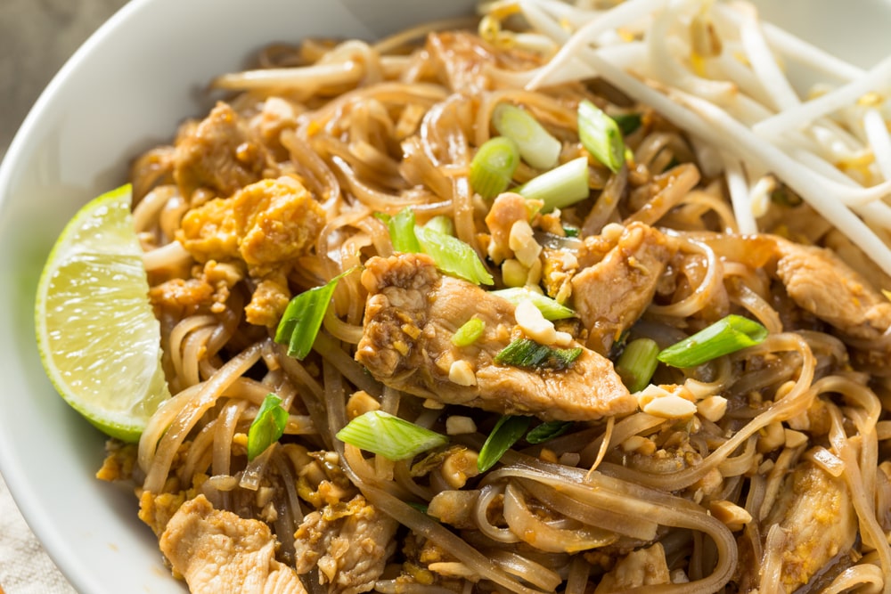 low carb chicken pad thai