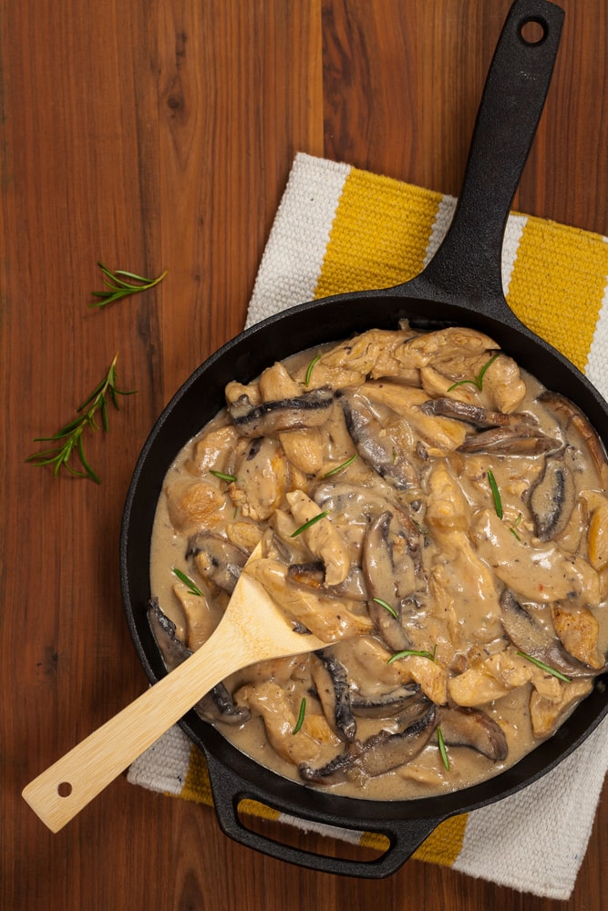 low carb mushroom chicken casserole