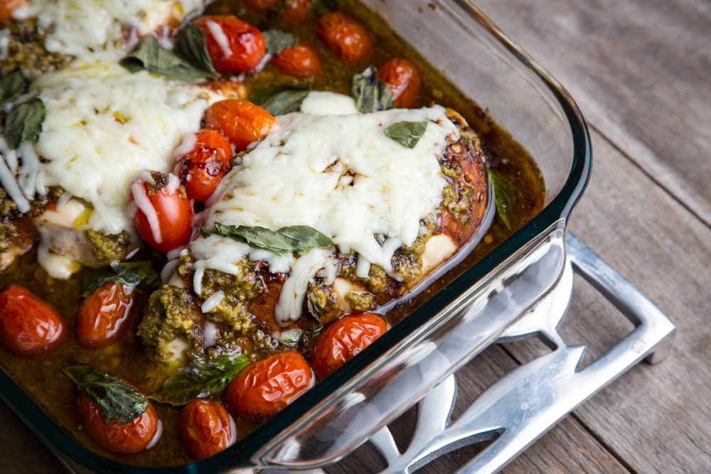 keto balsamic caprese chicken