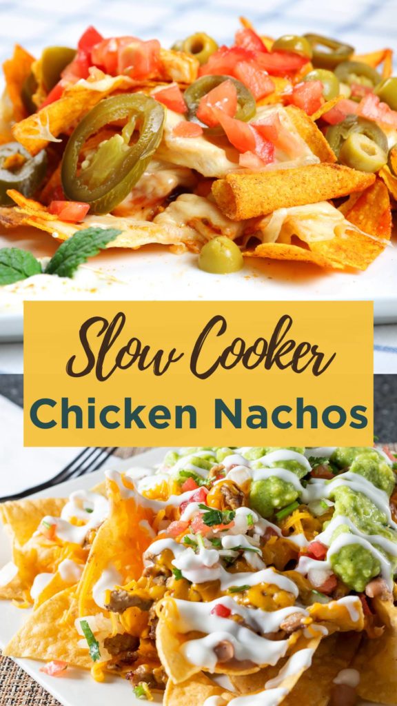 Slow Cooked Shredded Chicken Nachos