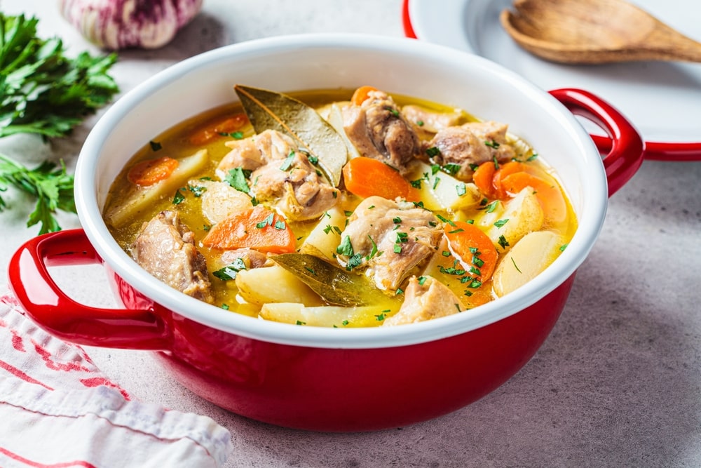 slow cooker garlic parmesan chicken soup