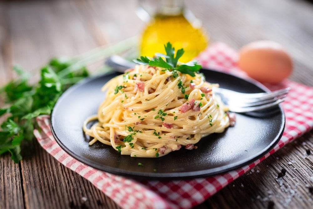 spicy carbonara ramen