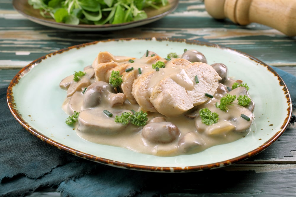 Crockpot Cream of Mushroom Chicken