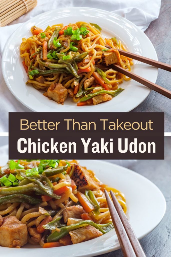 Stir Fried Chicken Udon Noodles