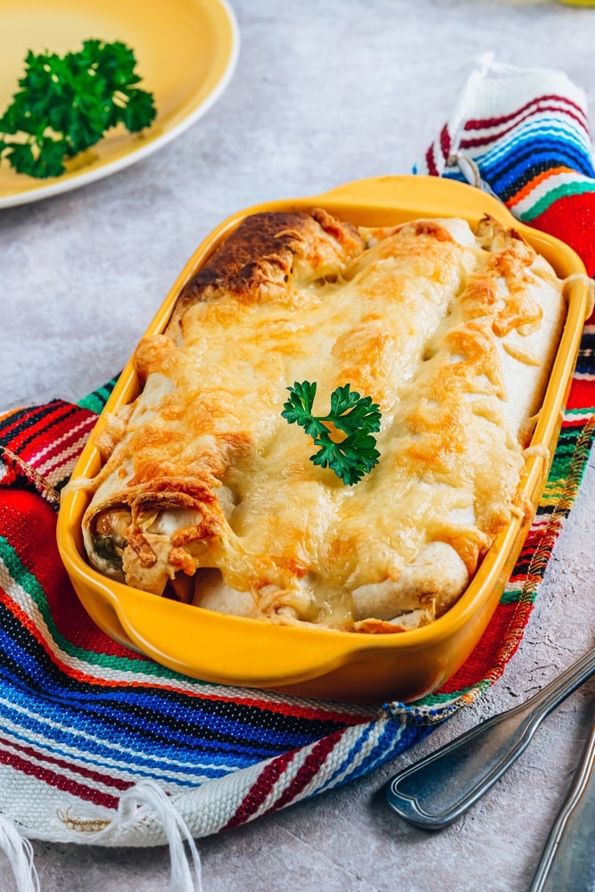 keto cream cheese chicken enchiladas