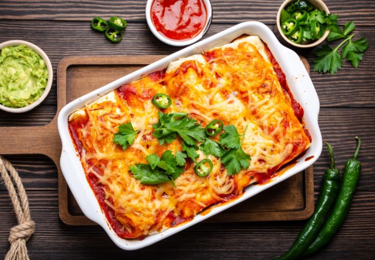 slow cooker chicken enchiladas