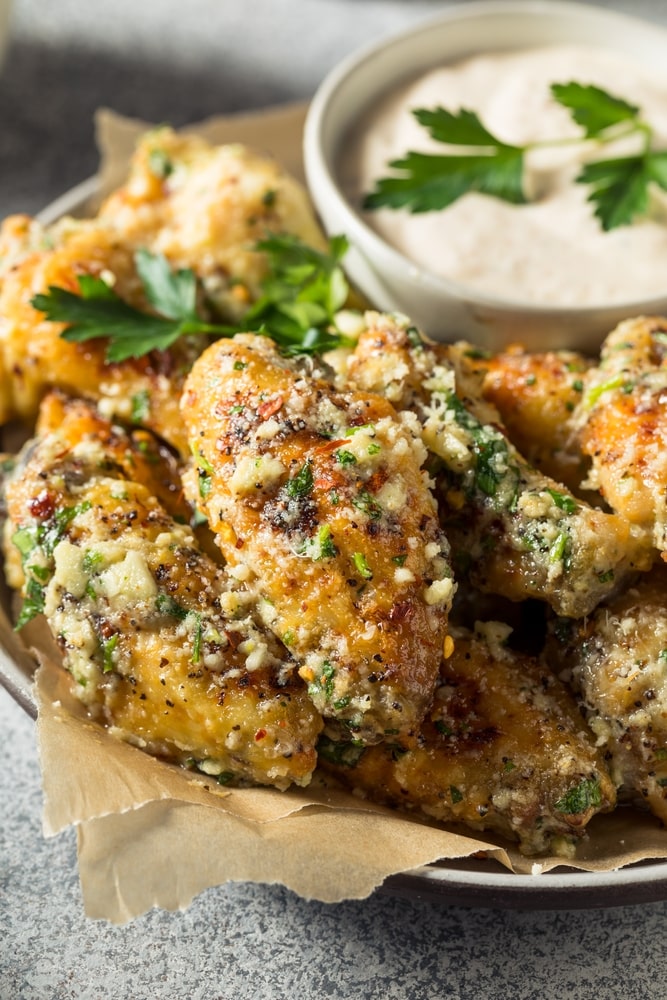 slow cooker garlic parmesan chicken thighs