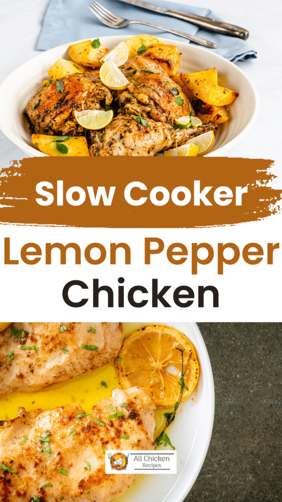 Slow Cooker Lemon Pepper Chicken Recipe With Gravy