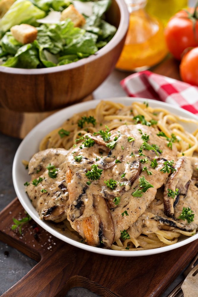 creamy chicken marsala pasta