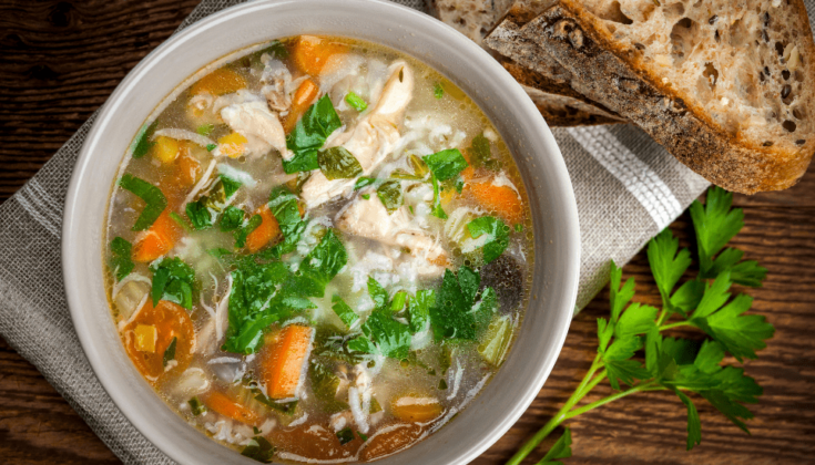 One Pot Chicken and Rice Soup