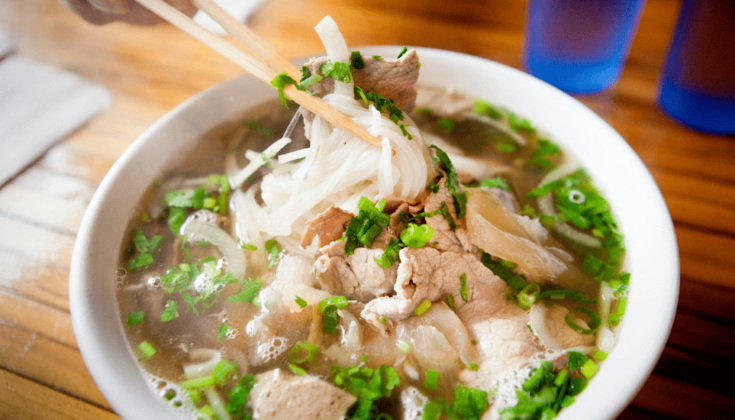 Vietnamese Chicken Pho soup