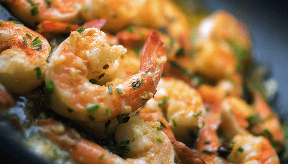 Flavorful shrimp scampi