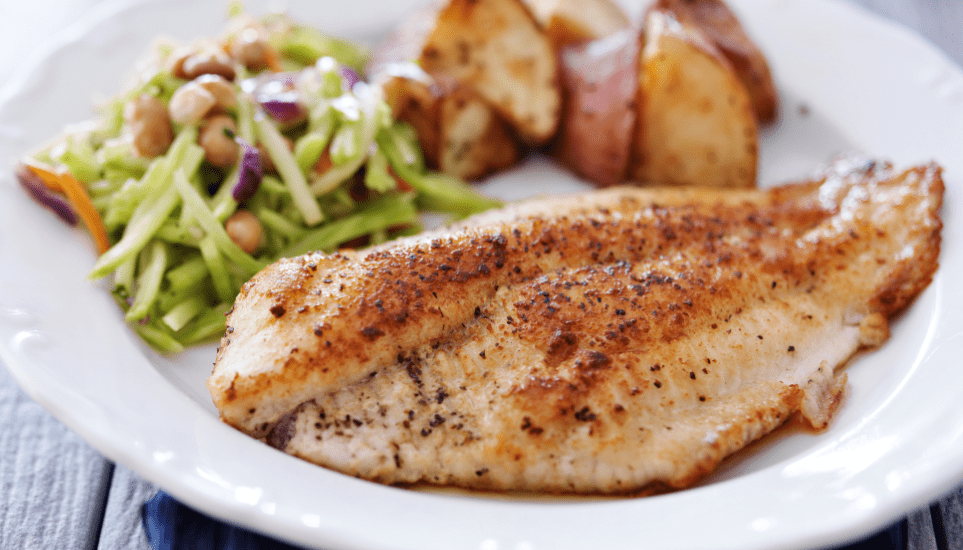 Easy Pan-Seared Tilapia fillets