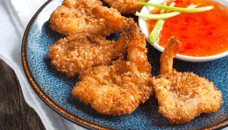 Crispy coconut shrimp