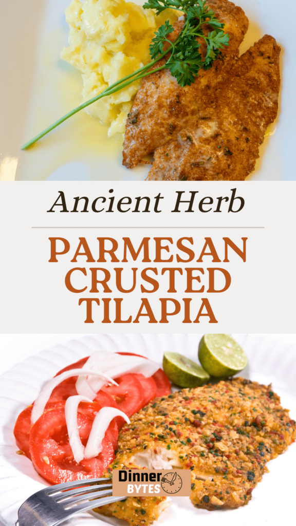 Flavorful Ancient Herb And Parmesan Crusted Tilapia