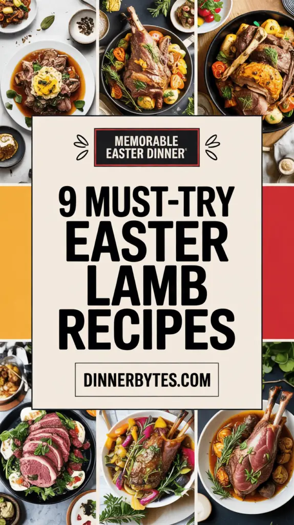 Easter lamb Dinner Ideas