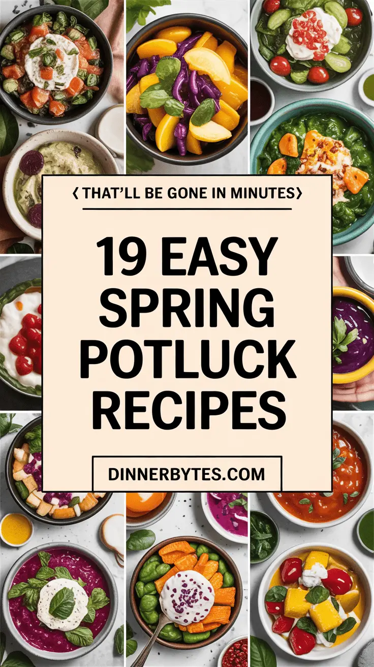 Easy Spring Potluck Recipe Ideas