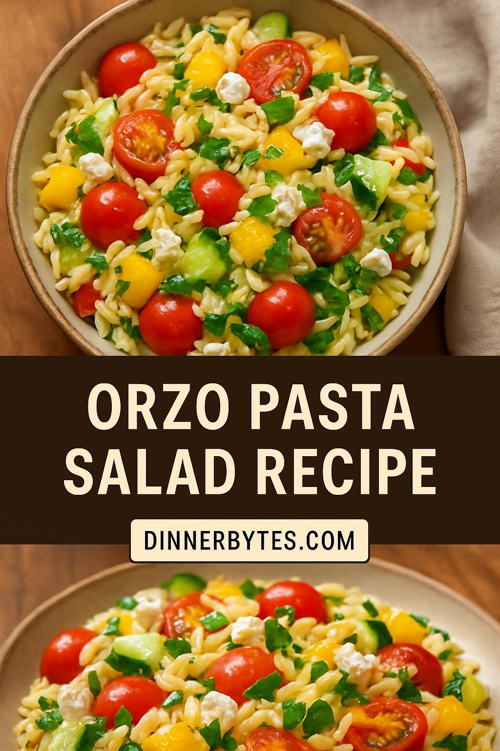 orzo pasta salad recipe