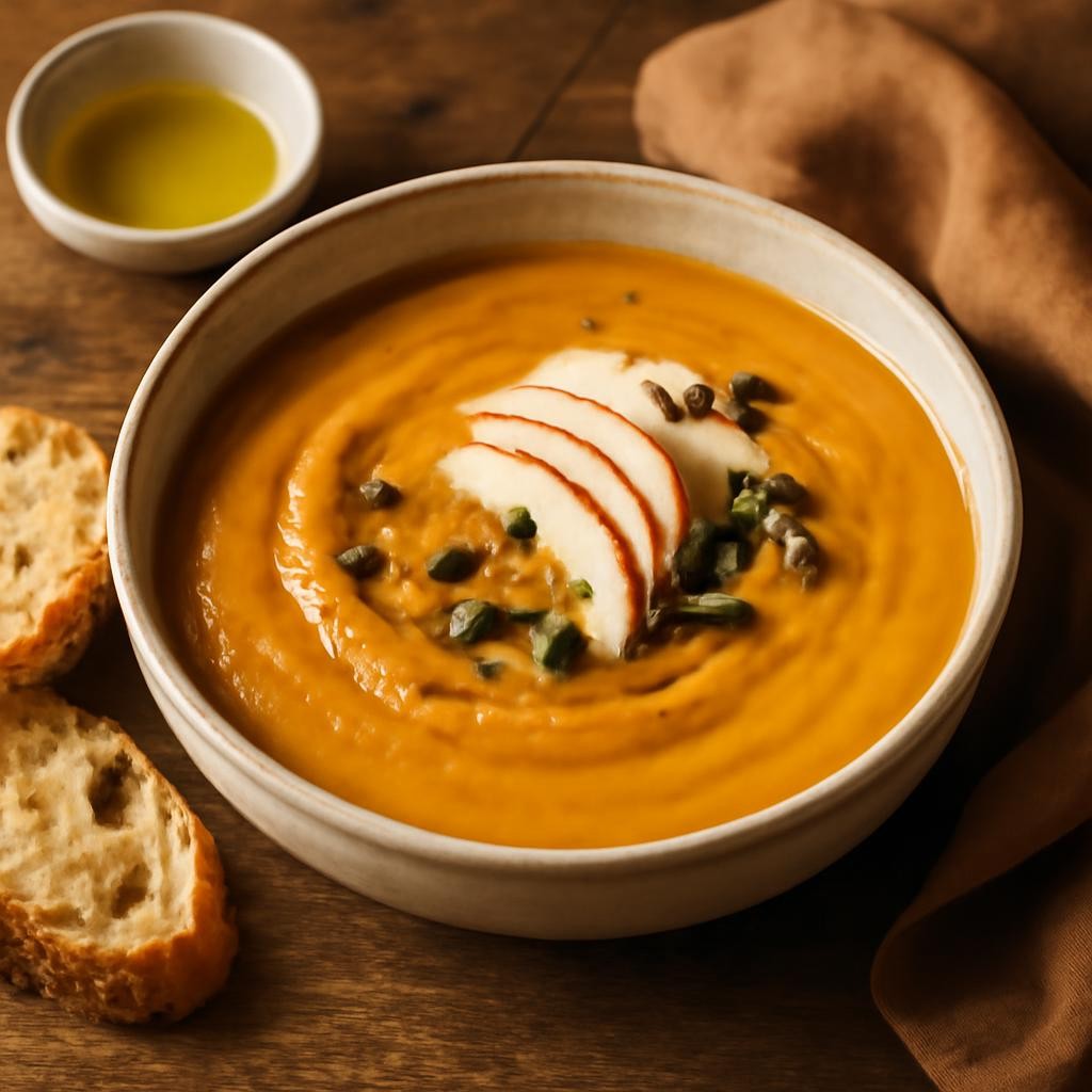 butternut squash apple soup recipe