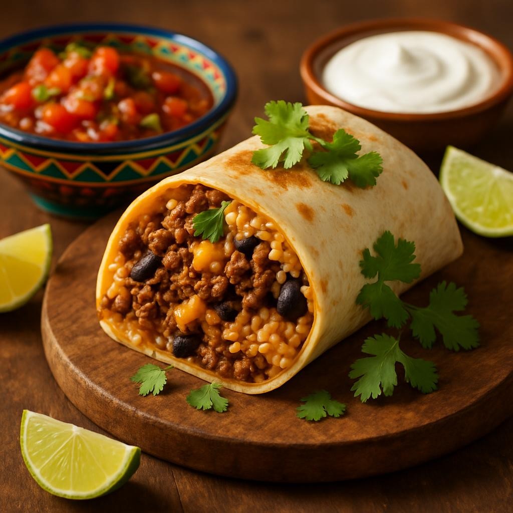 ground beef burrito recipe