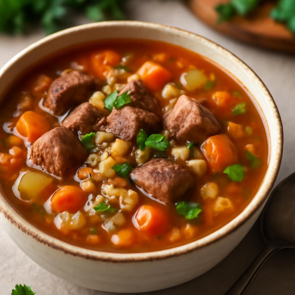 beef barley soup recipe
