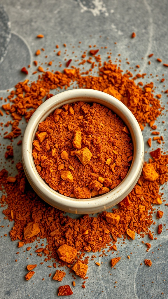 Smoky Paprika BBQ Rub seasoning in a bowl