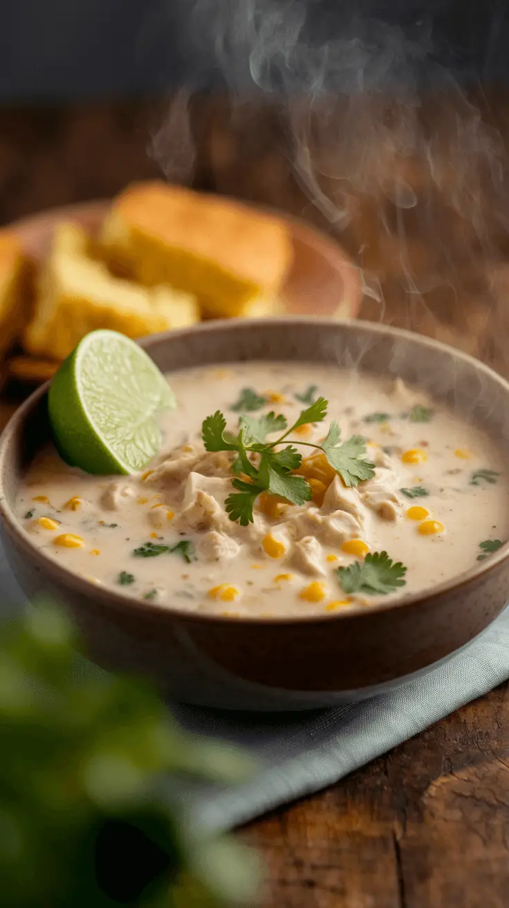 slow cooker white chicken chili recipe