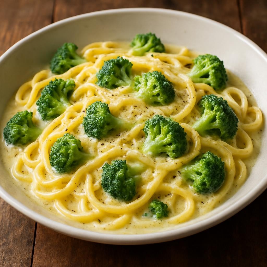 Broccoli Pasta with Parmesan Sauce