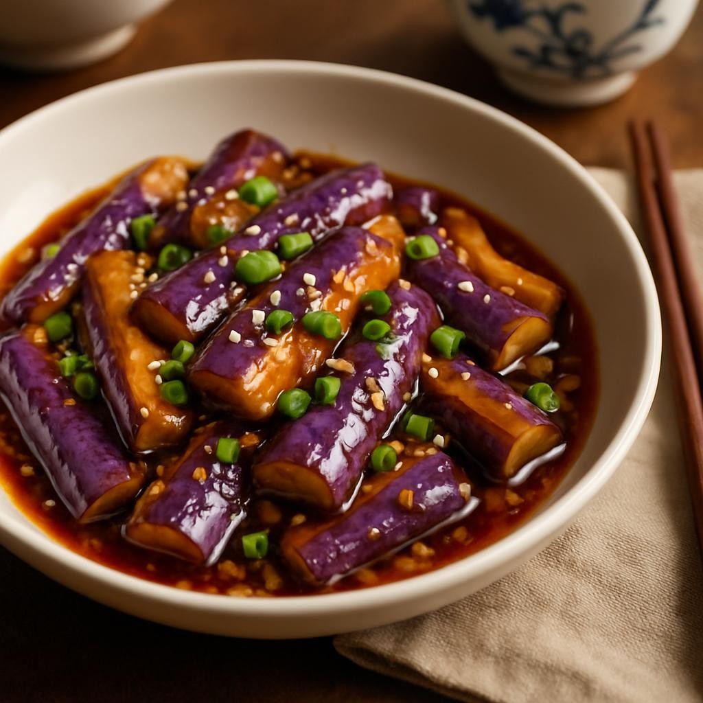Chinese Eggplant with Garlic Sauce