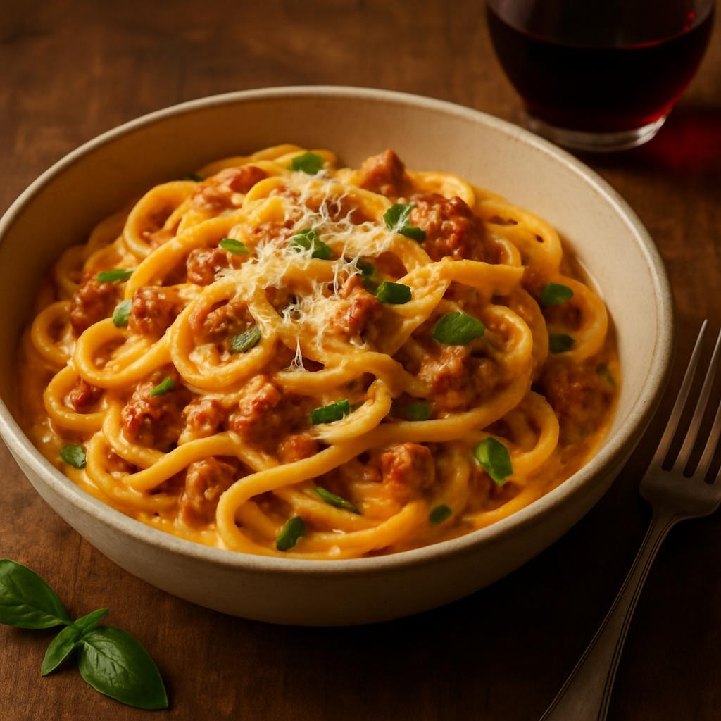 Creamy-Italian-Sausage-Pasta