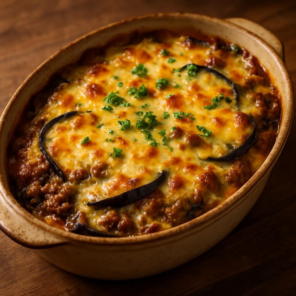 Eggplant Ground Beef Casserole