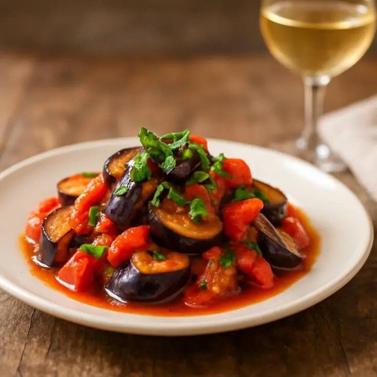Eggplant-with-Tomatoes