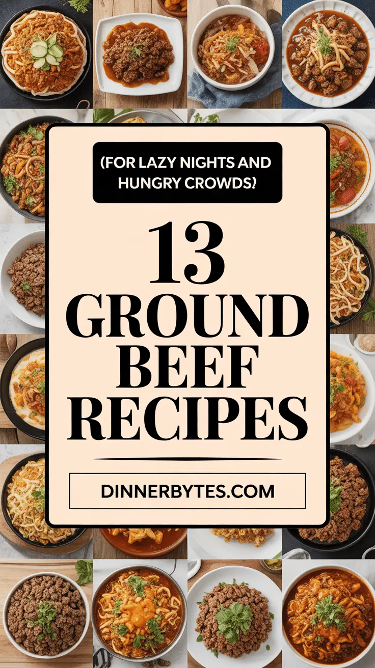 Ground Beef Recipe Ideas