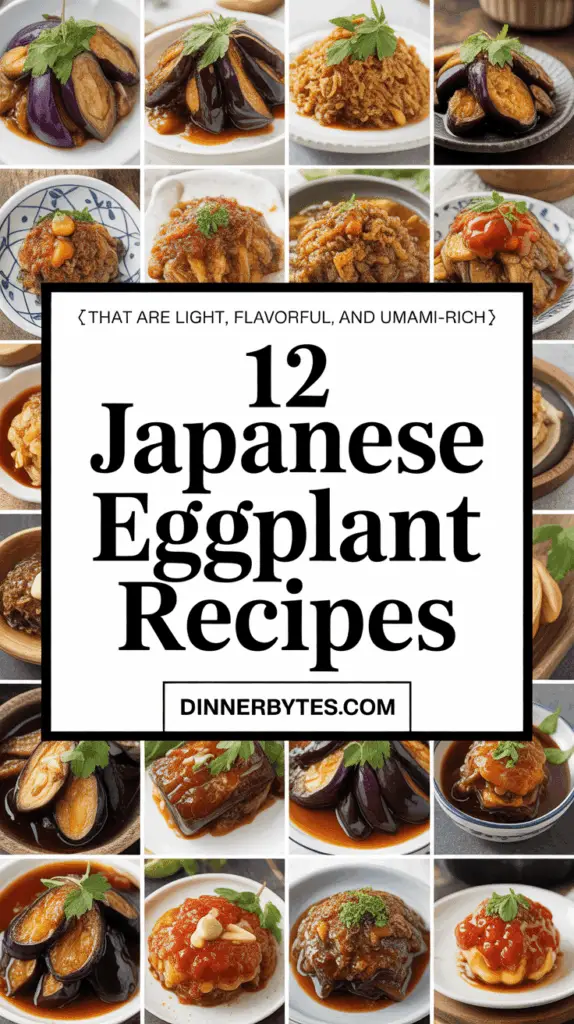 Japanese Eggplant Recipe Ideas