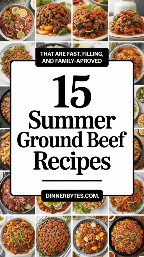 Summer Ground Beef Recipe Ideas