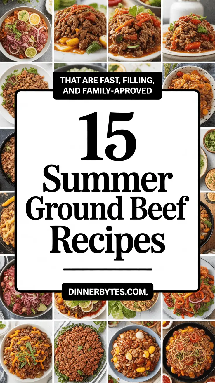 Summer Ground Beef Recipe Ideas