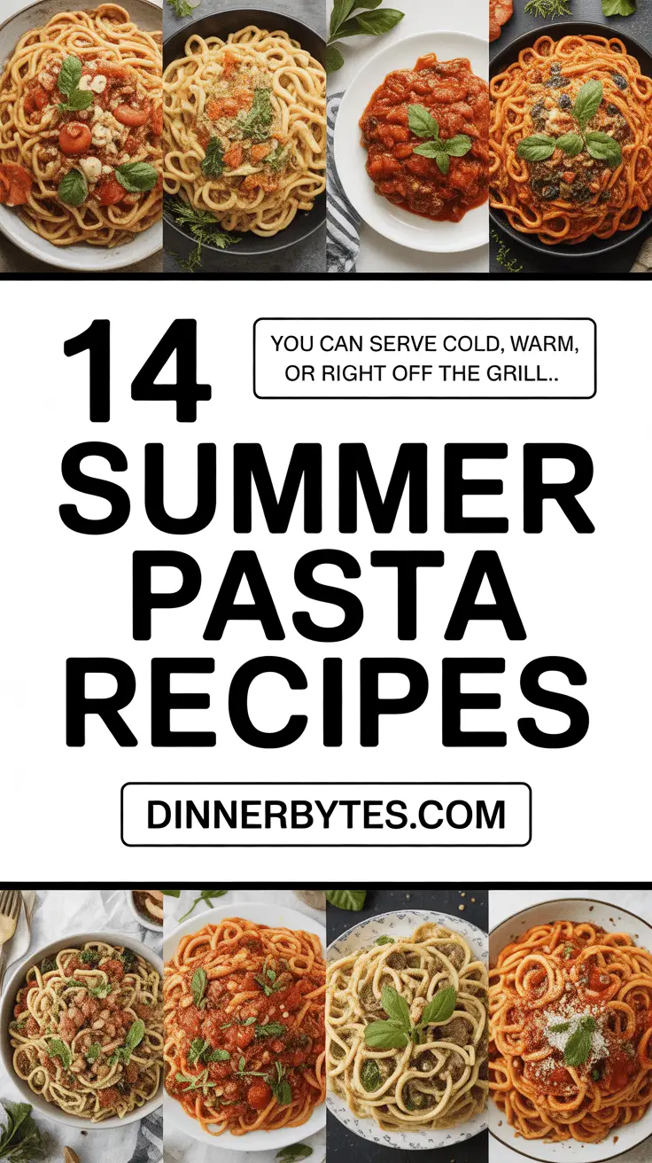 Summer Pasta Recipe Ideas