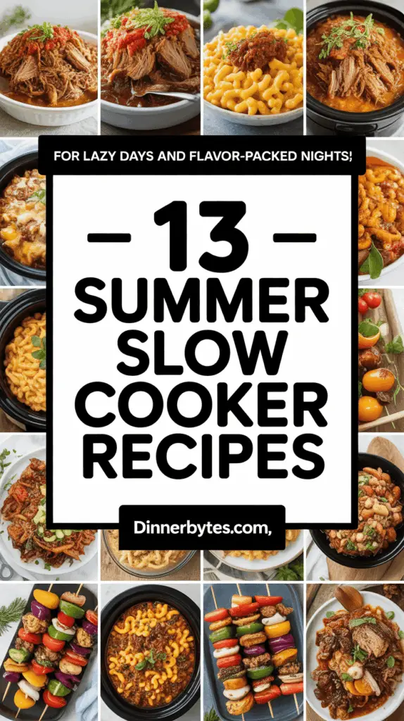 Summer Slow Cooker Recipe Ideas