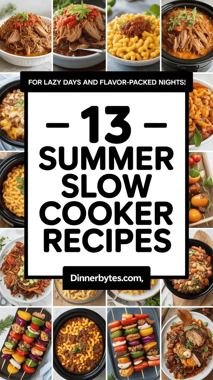 Summer Slow Cooker Recipe Ideas