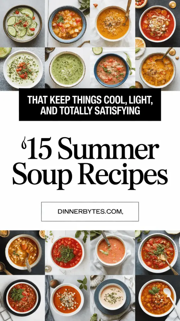 Summer Soup Recipe Ideas