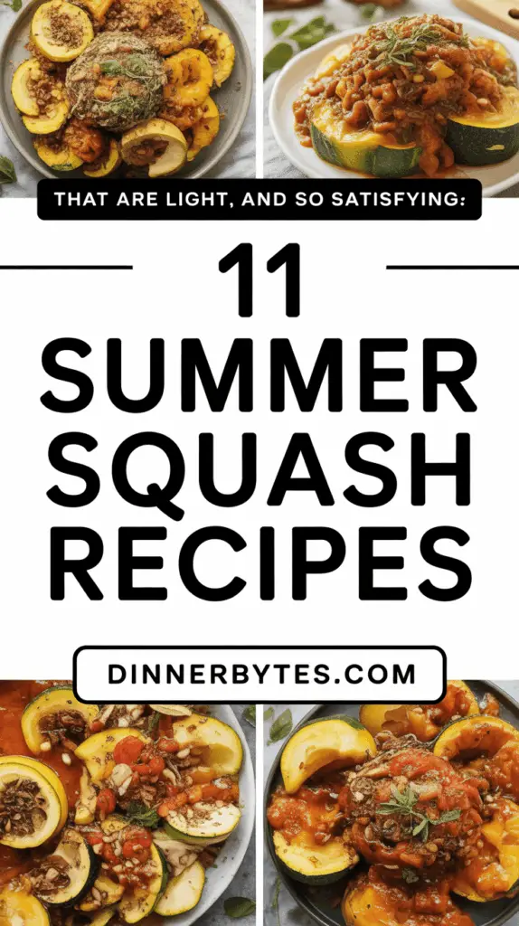 Summer Squash Recipe Ideas