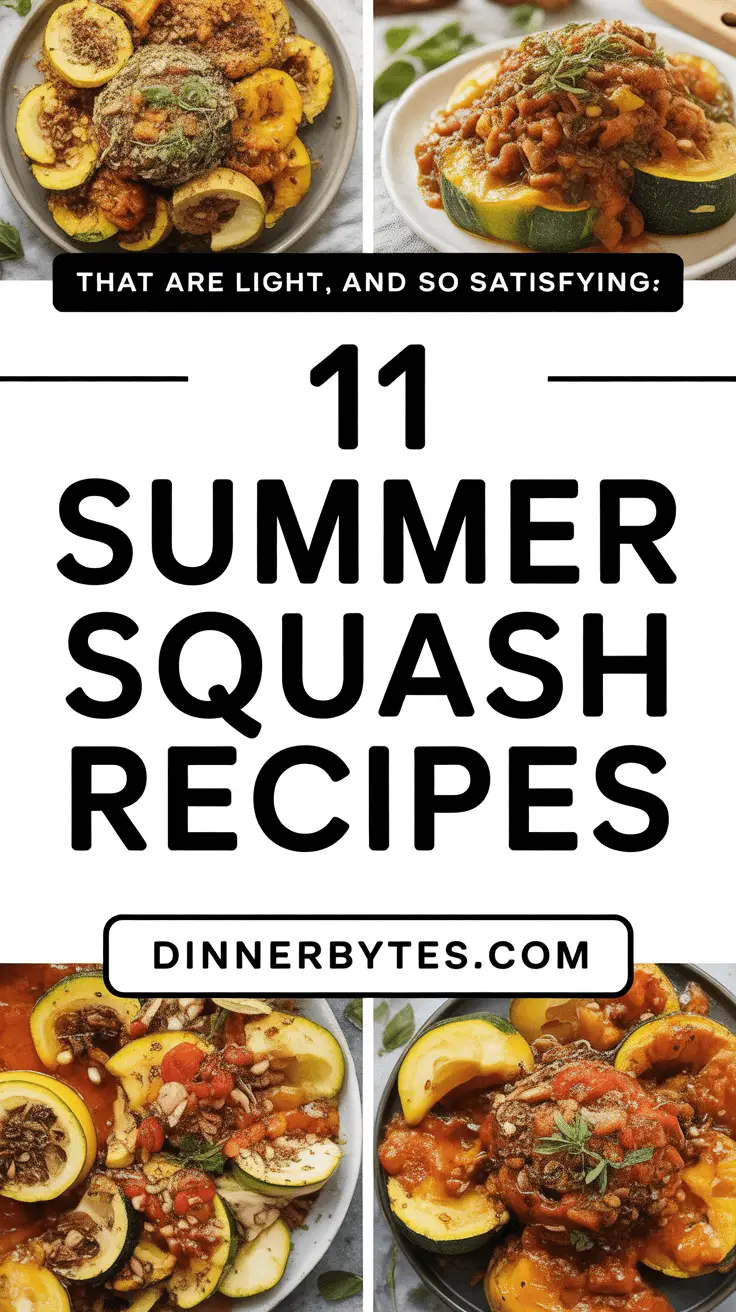 Summer Squash Recipe Ideas