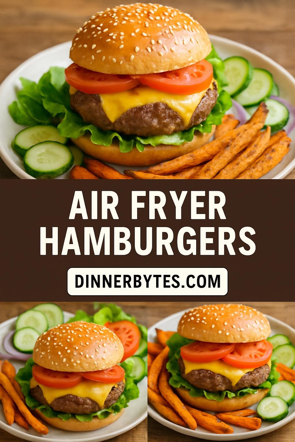 Air Fryer Hamburgers