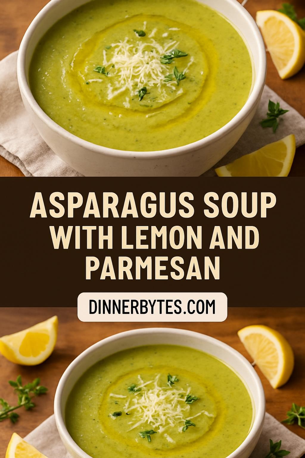 Asparagus Soup with Lemon and Parmesan